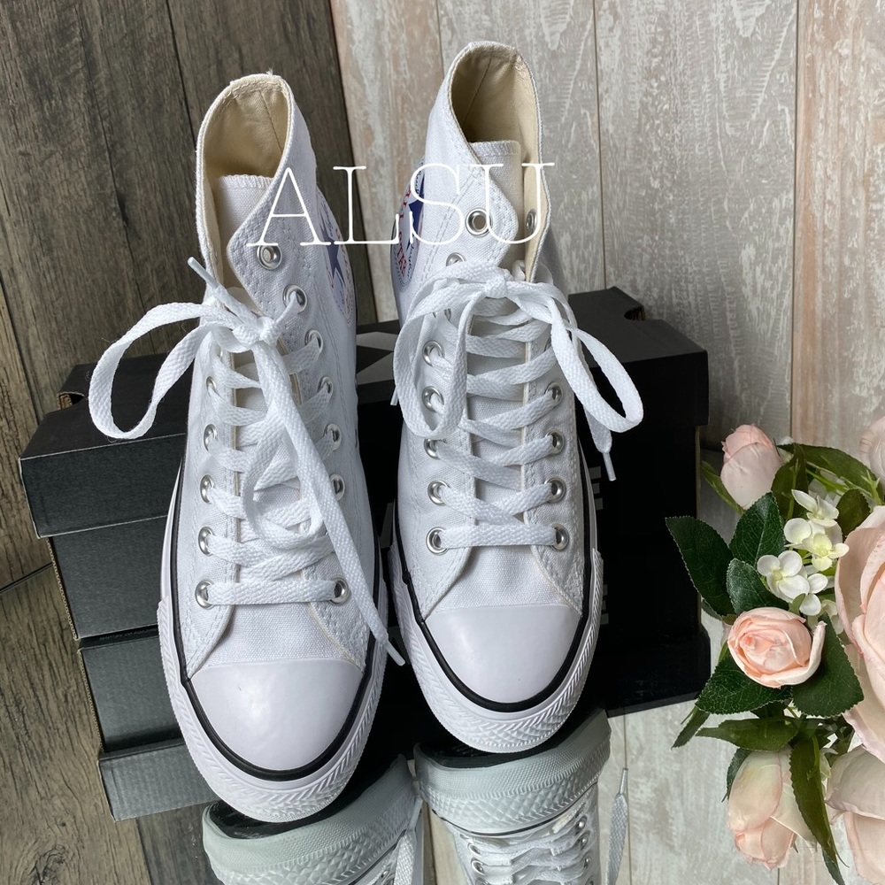 Converse Ctas HI Big Logo White Men’s Sneakers - Picture 5 of 6